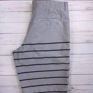 Merona Shorts - light blue, striped tailored fit shorts